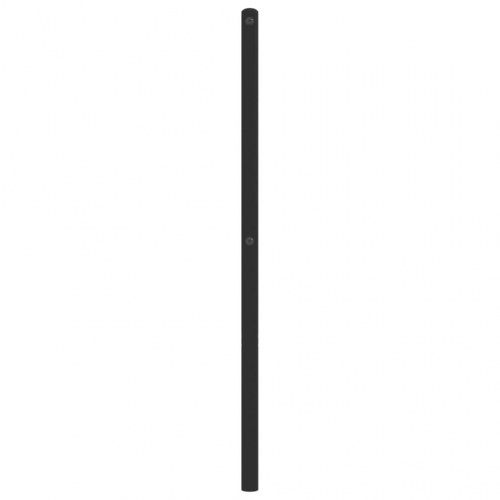 Sengegavl 120 cm metal sort