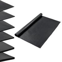 Skridsikker gulvmåtte 1,2x2 m 1 mm gummi glat
