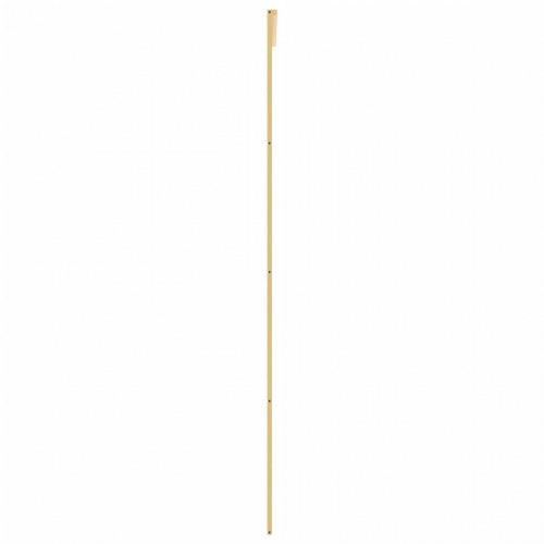 Skydedør 102,5×205 cm - klart sikkerhedsglas og aluminium, gylden