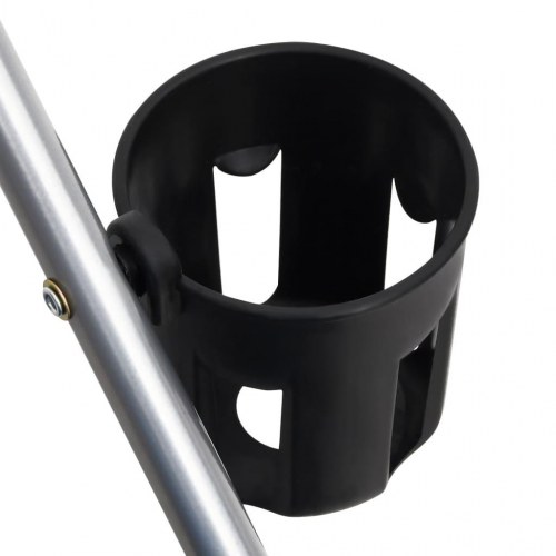 Foldbar hundeklapvogn 76x50x100 cm oxfordstof grå