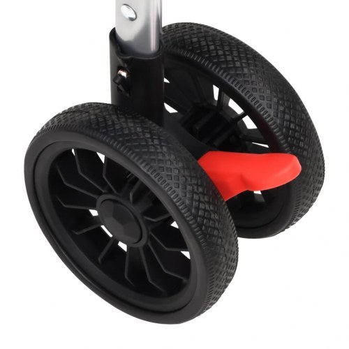 Foldbar hundeklapvogn 76x50x100 cm oxfordstof grå