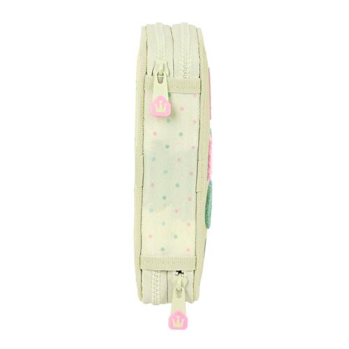 Penalhus med Tilbehør Glow Lab Magic flow Beige 12.5 x 19.5 x 4 cm (28 Dele)
