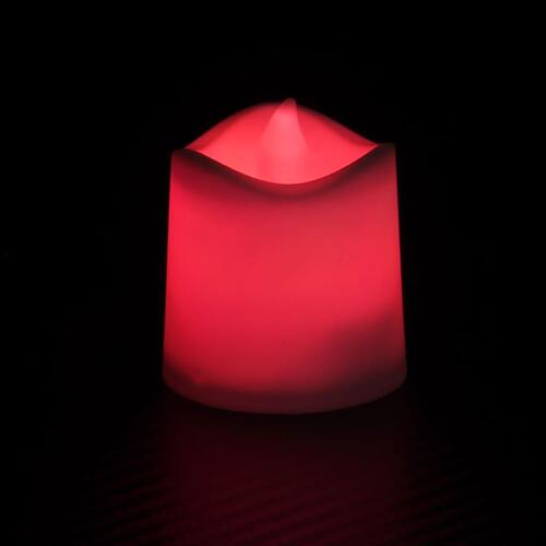 LED-fyrfadslys 50 stk. farverigt lys