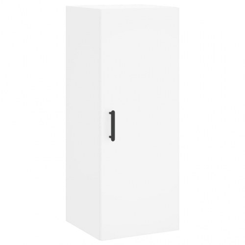 Vægskab 34,5×34×90 cm - hvid, væghængt opbevaring