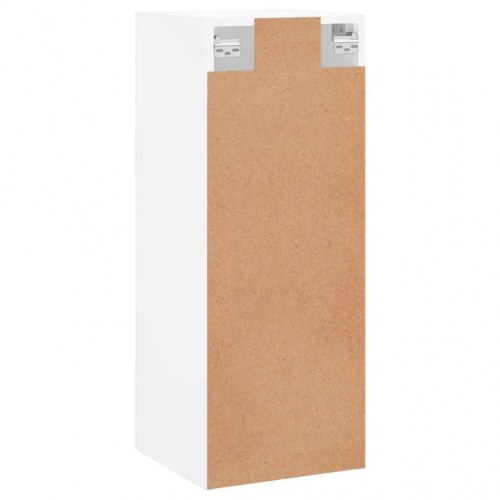 Vægskab 34,5×34×90 cm - hvid, væghængt opbevaring