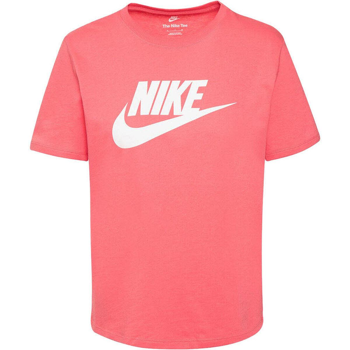 Kortærmet Shirt Til Kvinder Tee Essentl Nike Icn Dx7906 894 Pink