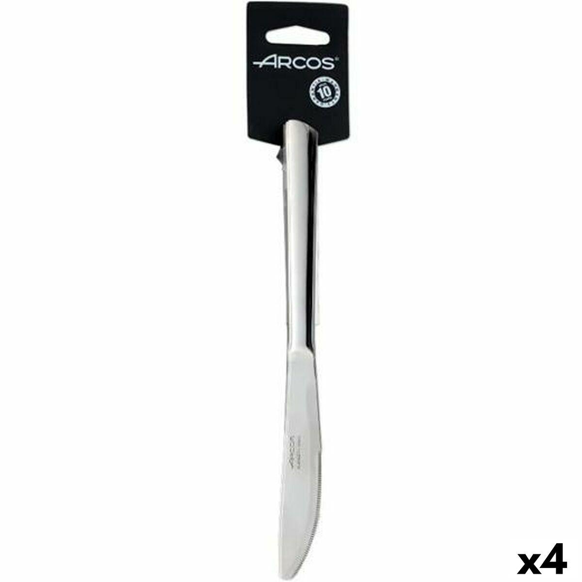 Arcos Toscana bordknive - sølvfarvet rustfrit stål (4 stk.)