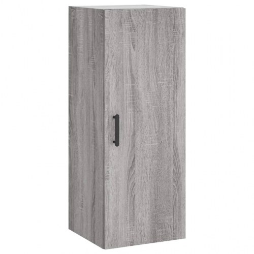 Vægskab 34,5 × 34 × 90 cm - grå sonoma-eg, væghængt opbevaringsskab