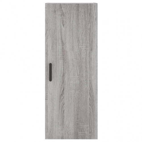 Vægskab 34,5 × 34 × 90 cm - grå sonoma-eg, væghængt opbevaringsskab