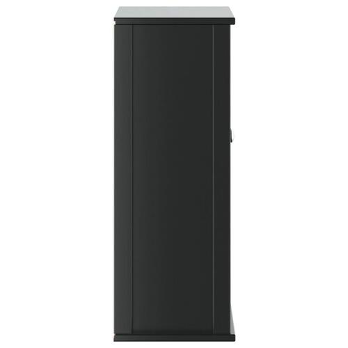 Vægskab til badeværelse BERG 69,5x27x71,5 cm massivt træ sort