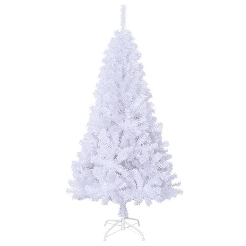 Kunstigt juletræ med tykke grene 120 cm PVC hvid