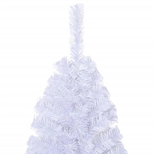 Kunstigt juletræ med tykke grene 120 cm PVC hvid