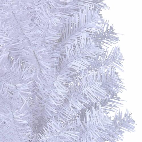 Kunstigt juletræ med tykke grene 120 cm PVC hvid