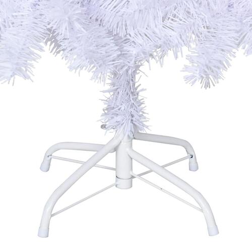 Kunstigt juletræ med tykke grene 120 cm PVC hvid