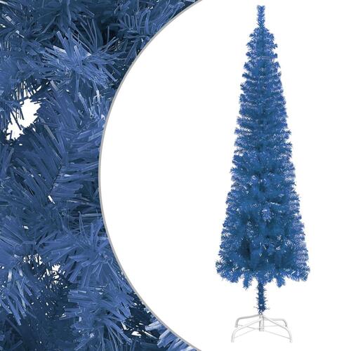 Smalt juletræ 120 cm blå