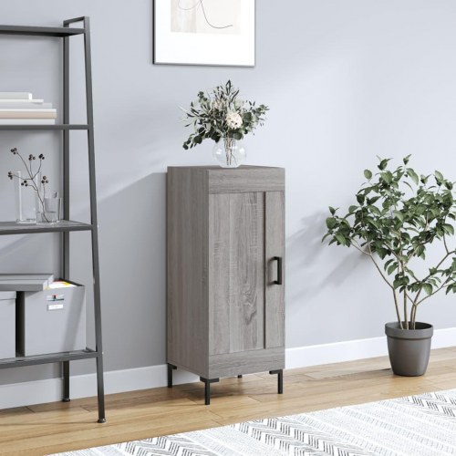 Skænk 34,5 × 34 × 90 cm - grå sonoma-eg, konstrueret træ