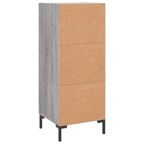 Skænk 34,5 × 34 × 90 cm - grå sonoma-eg, konstrueret træ
