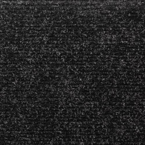 Trappemåtter 10 stk. 65x21x4 cm tuftet sort