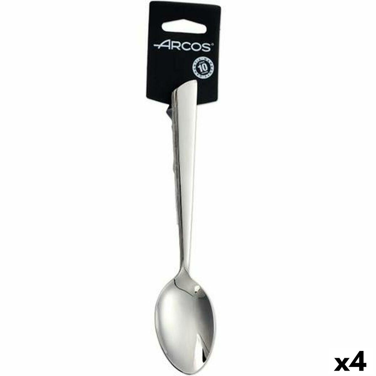 Arcos Toscana ske-sæt 20 cm - sølvfarvet rustfrit stål (4 stk.)