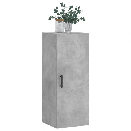 Vægskab 34,5 × 34 × 90 cm - betongrå, væghængt opbevaringsskab