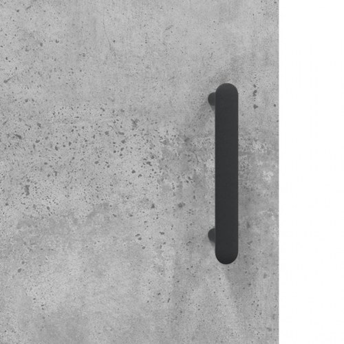 Vægskab 34,5 × 34 × 90 cm - betongrå, væghængt opbevaringsskab
