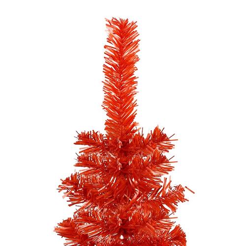 Smalt juletræ 150 cm rød