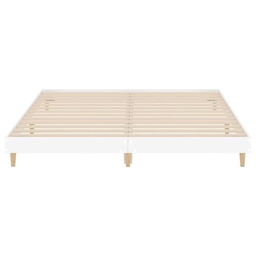 Sengestel uden madras 180x200 cm konstrueret træ hvid