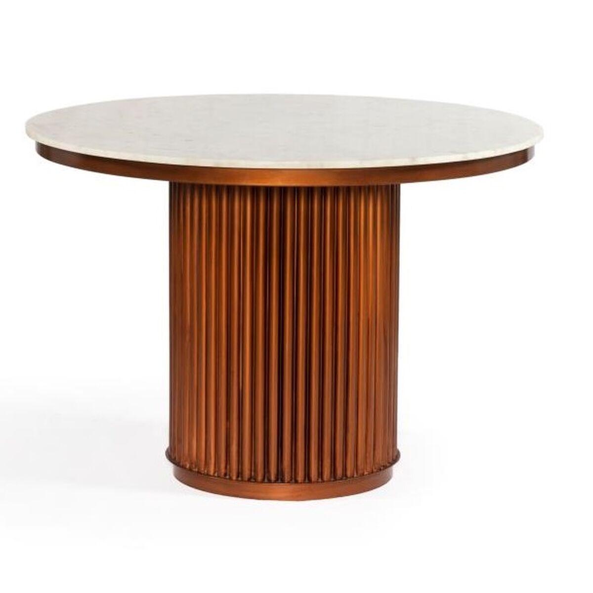 Spisebord Metal Marmor 110 X 110 X 76 Cm