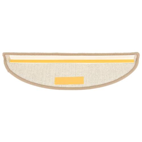 Trappemåtter 15 stk. 56x17x3 cm brun