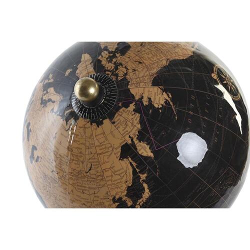 Globus Sort Gylden Metal 20 x 20 x 47 cm