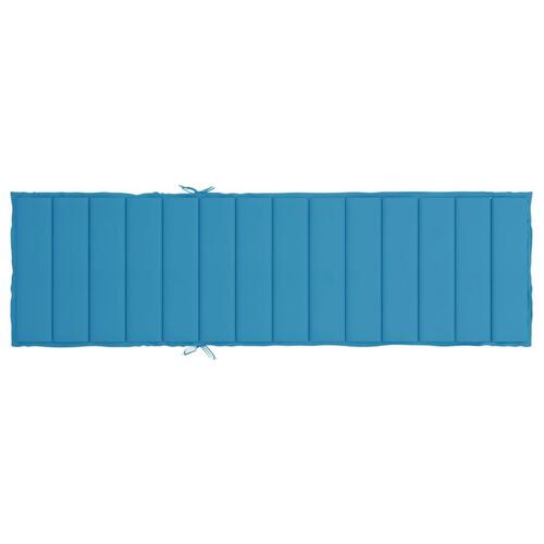 Hynde til liggestol 200x70x3 cm oxfordstof blå