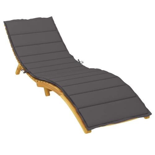 Hynde til liggestol 200x70x3 cm oxfordstof antracitgrå