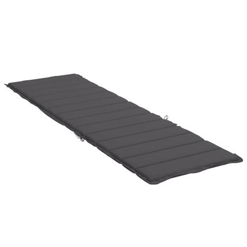 Hynde til liggestol 200x70x3 cm oxfordstof antracitgrå