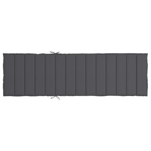 Hynde til liggestol 200x70x3 cm oxfordstof antracitgrå