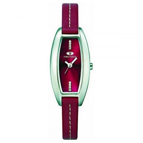 Time Force dameur TF2568L, rød læderrem (Ø 21 mm)