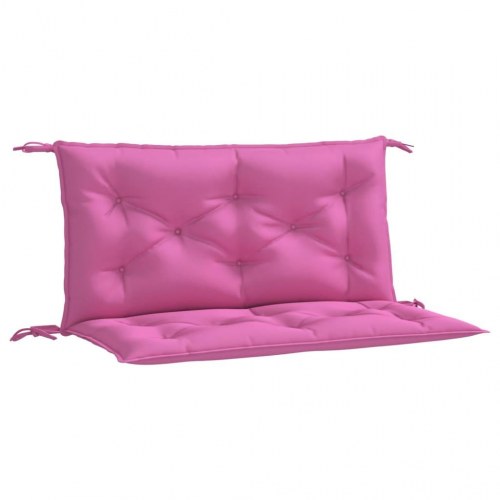 Hynder til havebænk - 2-delt sæt 100 × 50 × 7 cm - stof, pink