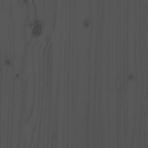 Sengegavl 156x4x100 cm massivt fyrretræ grå