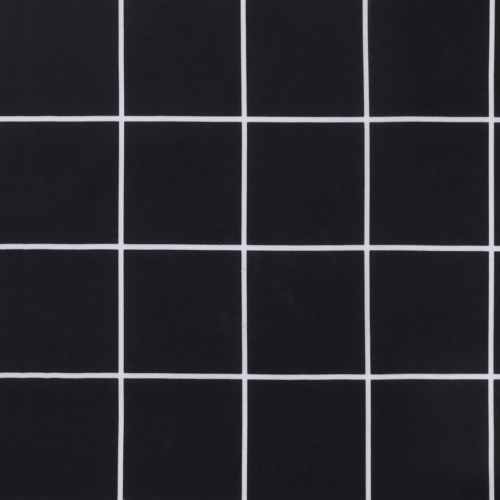 Hynder til havebænk 2 stk 120x50x7 cm stof ternet sort