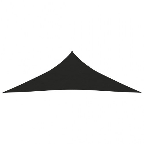 Solsejl trekant 3×3×4,2 m - HDPE 160 g/m², sort