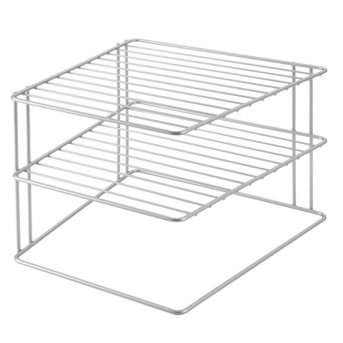 Metaltex Palio organizer til køkkenskab - 3 hylder, metal, 25 × 25 × 19 cm, sølvfarvet