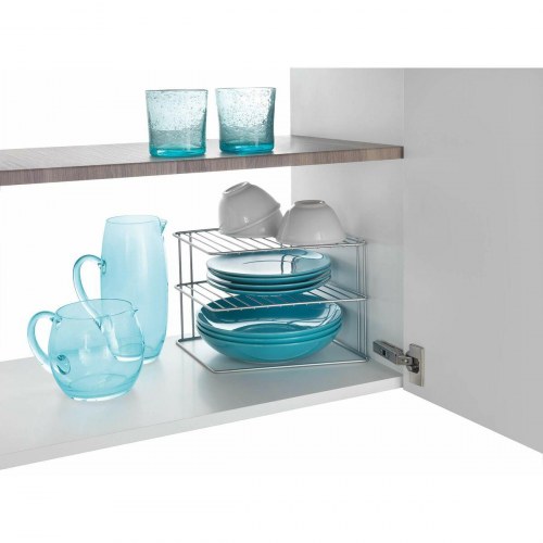 Metaltex Palio organizer til køkkenskab - 3 hylder, metal, 25 × 25 × 19 cm, sølvfarvet