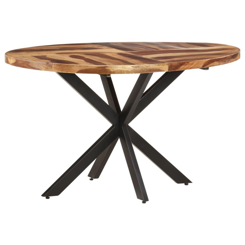 Spisebord 140x80x75 cm massivt akacietræ med sheeshamfinish