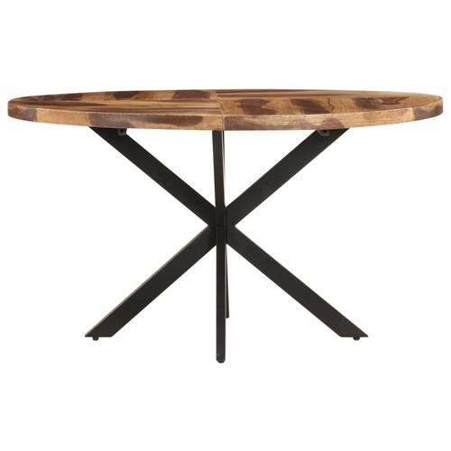 Spisebord 140x80x75 cm massivt akacietræ med sheeshamfinish