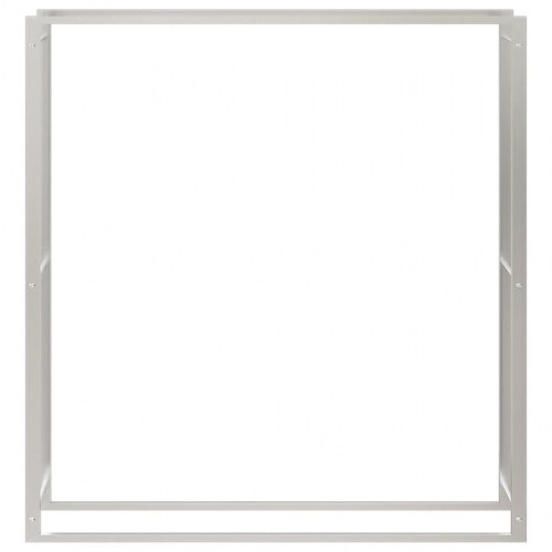 Brændestativ 110x28x116 cm rustfrit stål