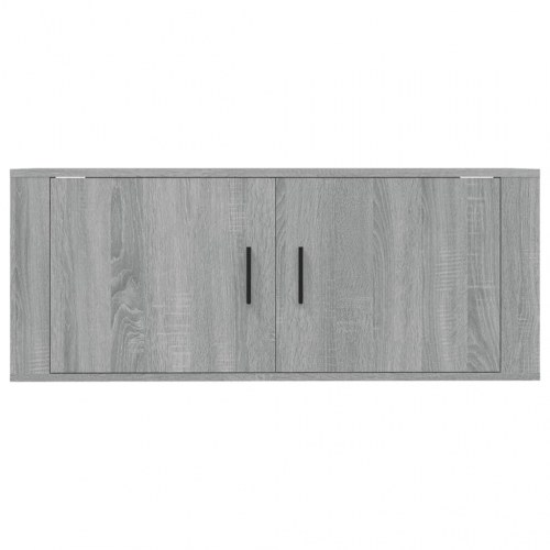 Væghængt tv-skab 100×34,5×40 cm - grå sonoma