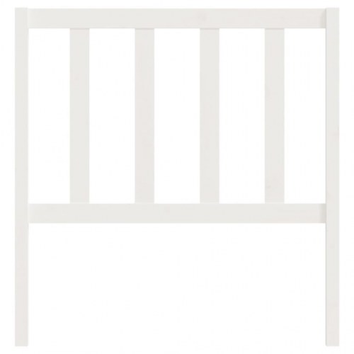 Sengegærde 81 x 4 x 100 cm i massivt fyrretræ - hvid