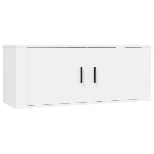 Væghængt tv-skab 100 × 34,5 × 40 cm - hvid