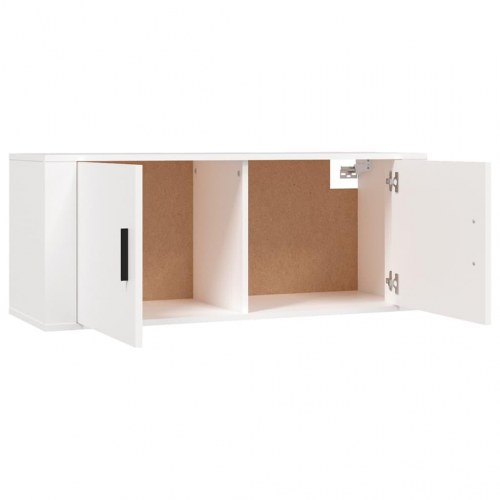 Væghængt tv-skab 100 × 34,5 × 40 cm - hvid