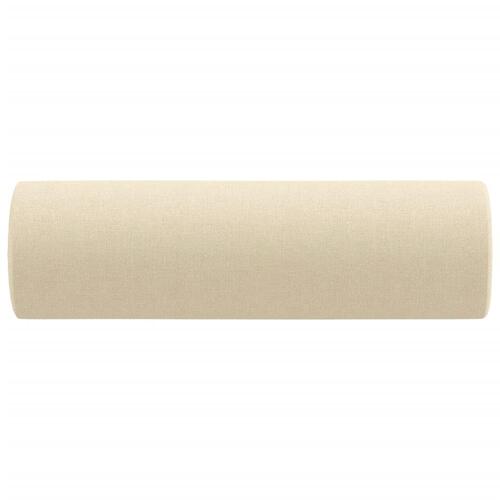 Pyntepuder 2 stk. Ø15x50 cm stof cremefarvet