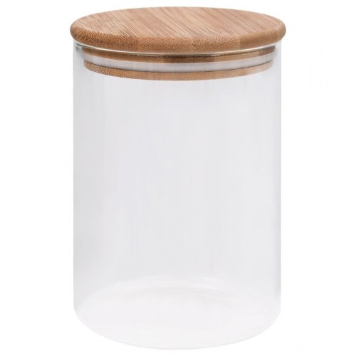 Opbevaringsglas med bambuslåg 10 stk. 260 ml